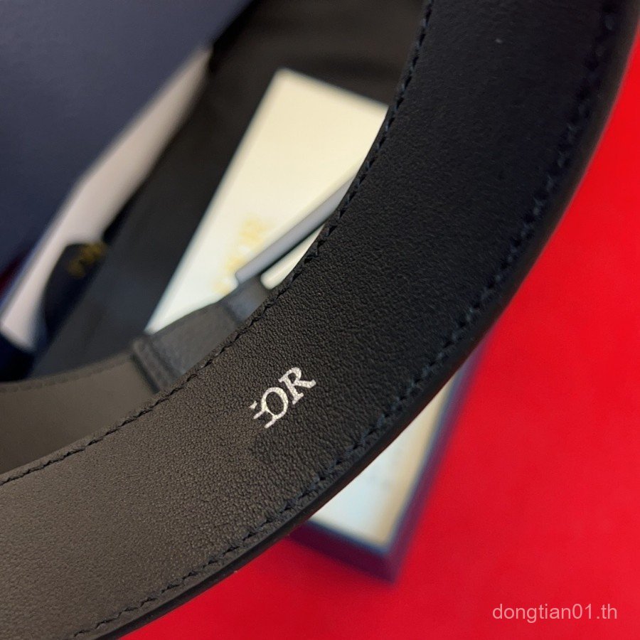 AS2O CD Simple เข็มขัดสีดําผู้หญิงสไตล์กางเกงยีนส์ผู้ชาย Square Pin Buckle กางเกงเข็มขัดเข็มขัดฤดูร้