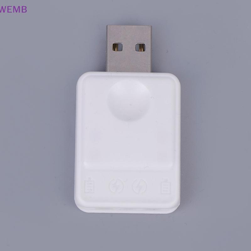 WEMB CR425 เครื่องชาร์จแบตเตอรี่ไฟฟ้าตกปลาลอยชาร์จ CR425 แบตเตอรี่เครื่องชาร์จ USB 2 รูอะแดปเตอร์ชาร