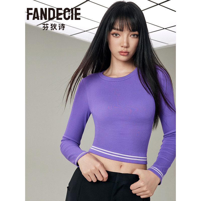 FD00162 สไตล์เดียวกันใน Fendi Shop Bottoming เสื้อผู้หญิง Coaster Slim-fit เสื้อผ้าผิวอบอุ่นสามารถสว
