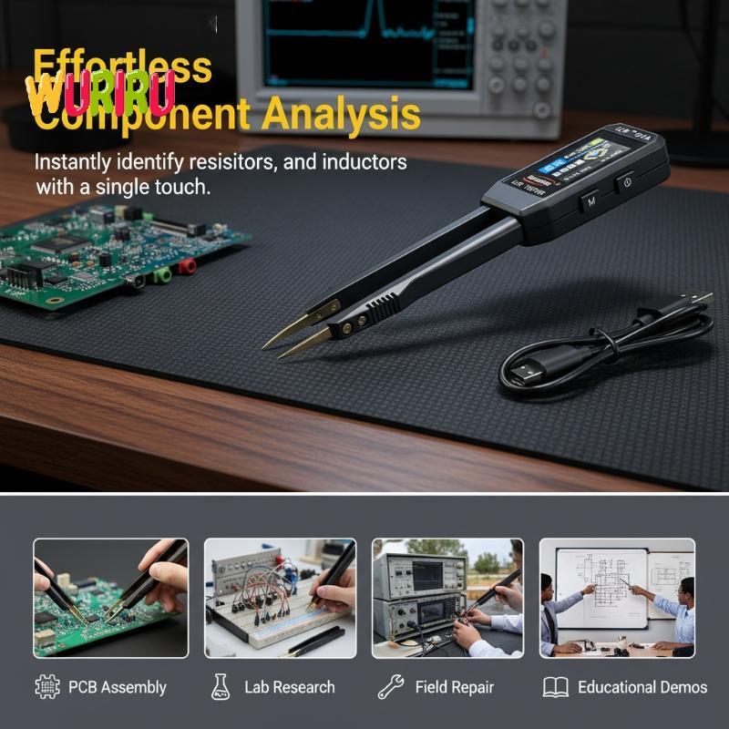 [แปด] GN703 Mini Smart s Meter SMD ESR Tester Qui Test การเหนี่ยวนําความต้านทานความจุสําหรับซ่อมแผงว