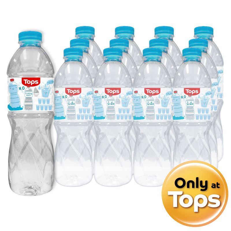 ท็อปส์น้ำดื่ม 350มล. แพค 12 Tops Drinking Water 350ml. Pack 12 [หมายเลขบาร์โค้ด 8853474057849 ]