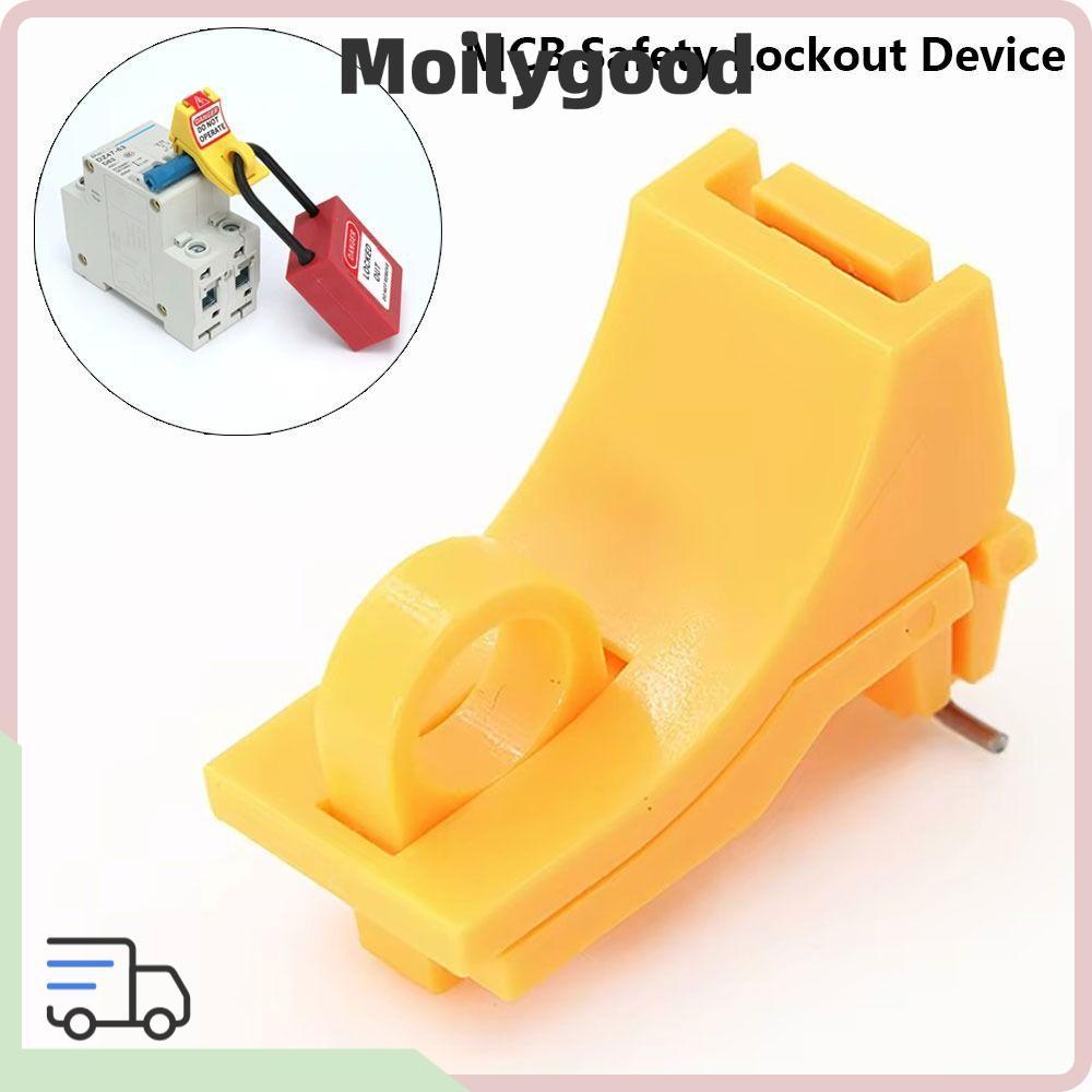 MOILYMY 1 ชิ้น Circuit Breaker Lockout อุปกรณ์, Outward Pin Nylon MCB Safety Lockout Device, Compact