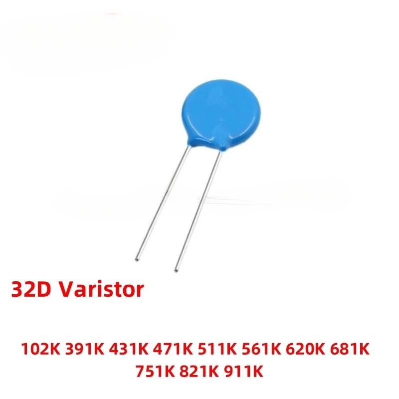 2PCS 32D Vartor MOV Surge Protector 32D471K/32D821K/32D391K/32D431K/32D511K/32D561K/32D621K สังกะสีอ