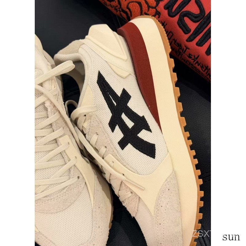 Onitsuka Tiger Onitsuka Tiger Moage Co Low-Top Casual City Commuter All-Match รองเท้าวิ่ง Unisex สีแ