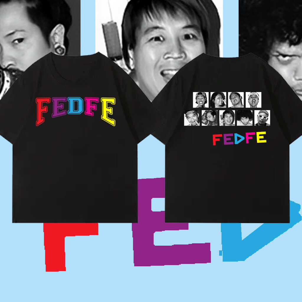 เสื้อใส่สบาย FEDFE x TURLY แฟชั่นฤดูร้อนผู้ชายผู้หญิงผ้าฝ้ายแขนสั้นพิมพ์เสื้อยืด