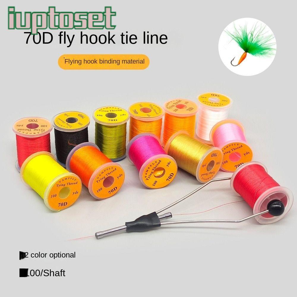 IUPTOSET Fly Fishing Line, Salmon Super Strong Fly Tying Thread line, Fly Premium Bass Fishing Line