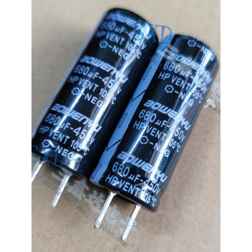 450V680UF 680UF450V ยี่ห้อใหม่อุปกรณ์กําจัดขนกล้องแฟลชตัวเก็บประจุ 25 * 60