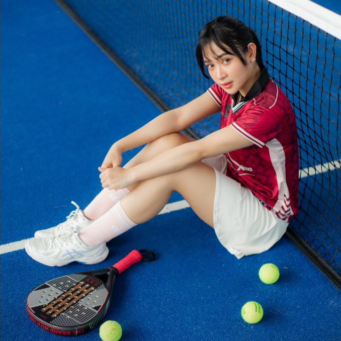 เสื้อคอโปโลผู้หญิง Padel วัสดุ Microdot พรีเมี่ยม