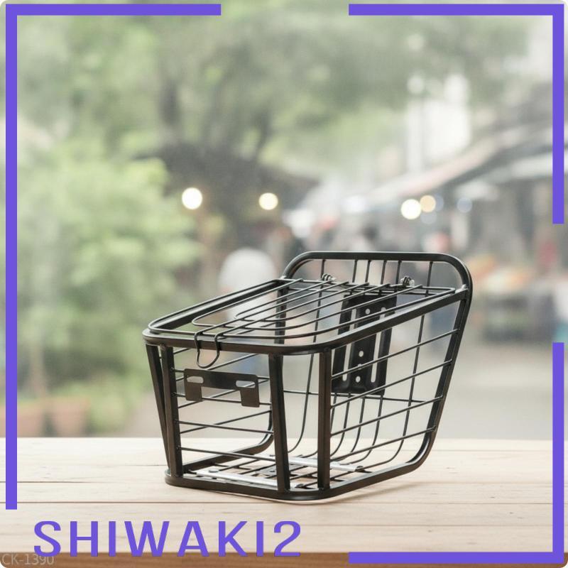 [Shiwaki2] ตะกร้าจักรยานด้านหลังพร้อมฝาปิด Heavy-Duty CYCLE ตะกร้าแร็คด้านหลัง Rust-Resistant Cycle 