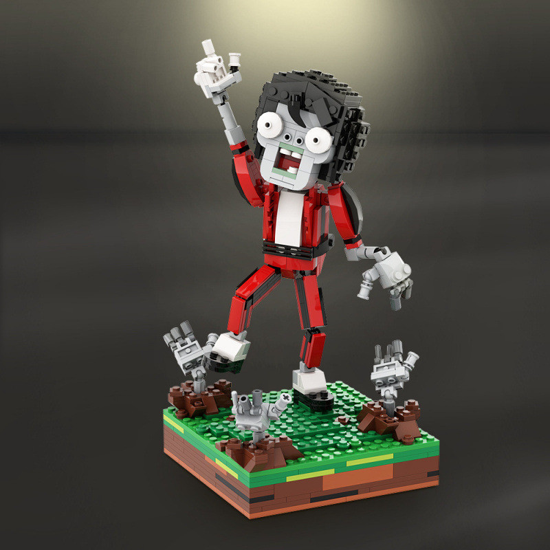 MOC Plants vs Zombie-Zombie Dance King Building Block ของเล่น Dacing Zombie คลังสินค้าพร้อม
