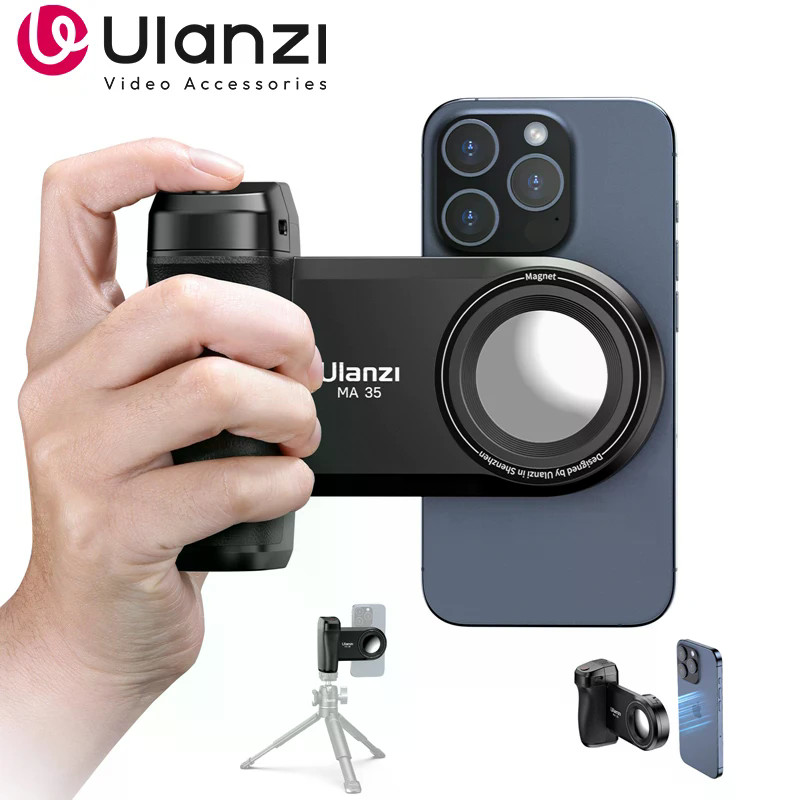 Ulanzi MA35 โทรศัพท์ Selfie พร้อม Magsafe Shutter Release Booster Handle Grip สําหรับ iPhone Mobile 