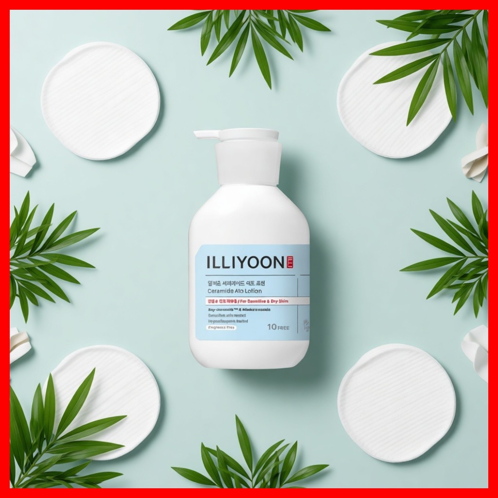 [illyoon] Ceramide Ato Lotion, Fragrance Free, 350ml, 1pc / Korean Ceramide Lotion / Fragrance Free 