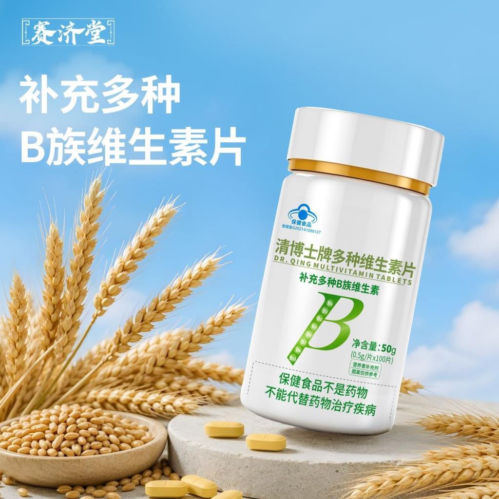 500 เม็ด Multi-Vitamin Men Multivitamin B เม็ดผู้หญิง Folic Acid B ครอบครัว b1b2b9b12b6 ไบโอติน W093