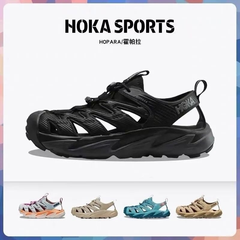 HOKA HOPARA ผู้ชายผู้หญิงรองเท้าแตะฤดูร้อน Breathable สบายกลางแจ้งเดินเดินป่ารองเท้าชายหาด