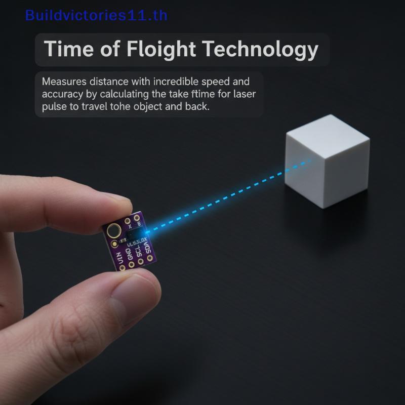 Buildvictories11 1 ชุด VL53L0X 940nm ToF เลเซอร์ตั้งแต่ Sensor GY-VL53L0XV1 โมดูลสําหรับ STM32 MCU โ
