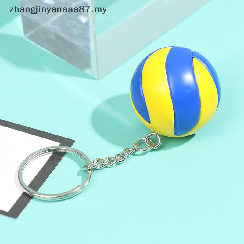 NEW Volleyball Keychain Mini PVC Volleyball พวงกุญแจกระเป๋าพวงกุญแจรถ Ball Key Ring .