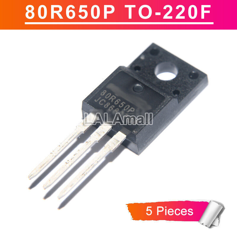 5pcs 80R650P TO-220F MMF80R650P MMF80R650PTH TO220F 8A/850V N-channel MOSFET ทรานซิสเตอร์ใหม่เดิม