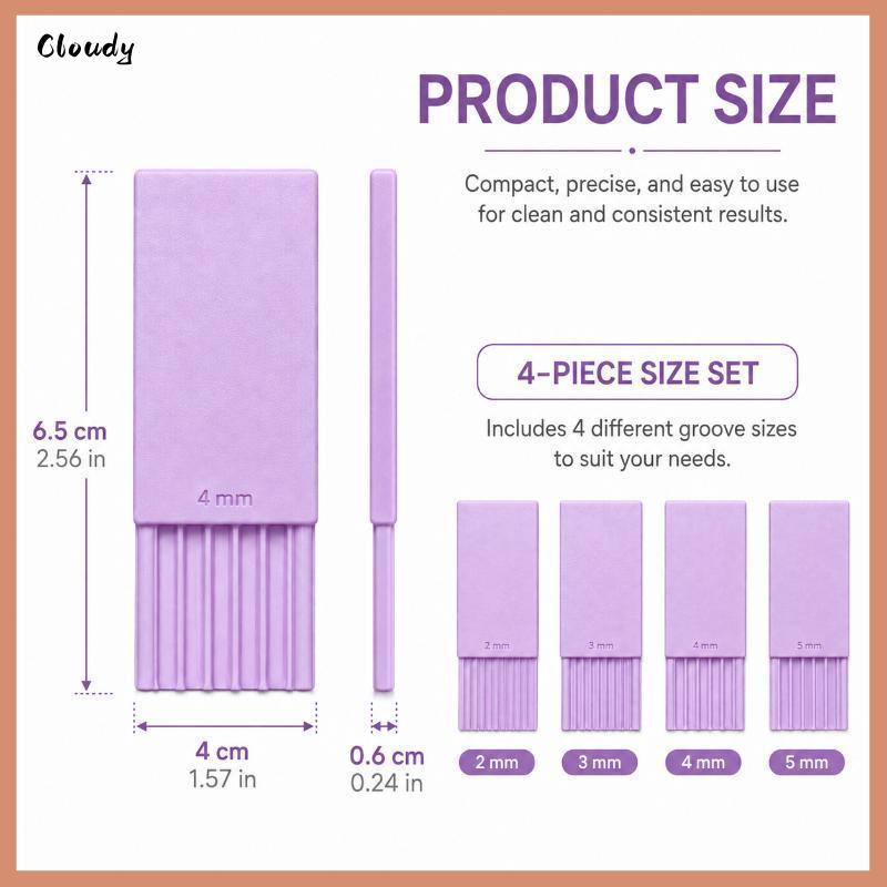 [Cloudy] Clay Ball Maker 4PCS 3D พิมพ์ Precision Grooves Smooth Rolling นํากลับมาใช้ใหม่สําหรับวันหย