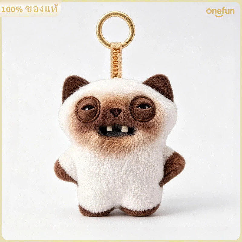 ของแท้ Fuggler Alleys Cat ฟันมนุษย์ ตุ๊กตากำมะหยี่ พวงกุญแจ กล่องสุ่ม ของขวัญ ของสะสม