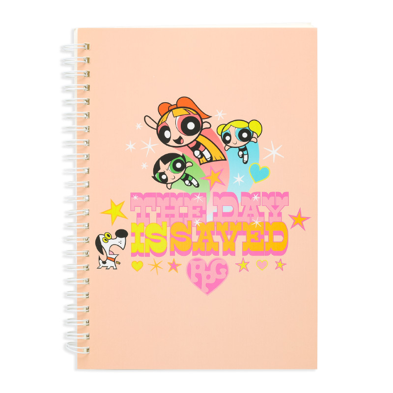 THE POWERPUFF GIRLS สมุดสันห่วง A5 70 แกรม 50 แผ่น สีพีช