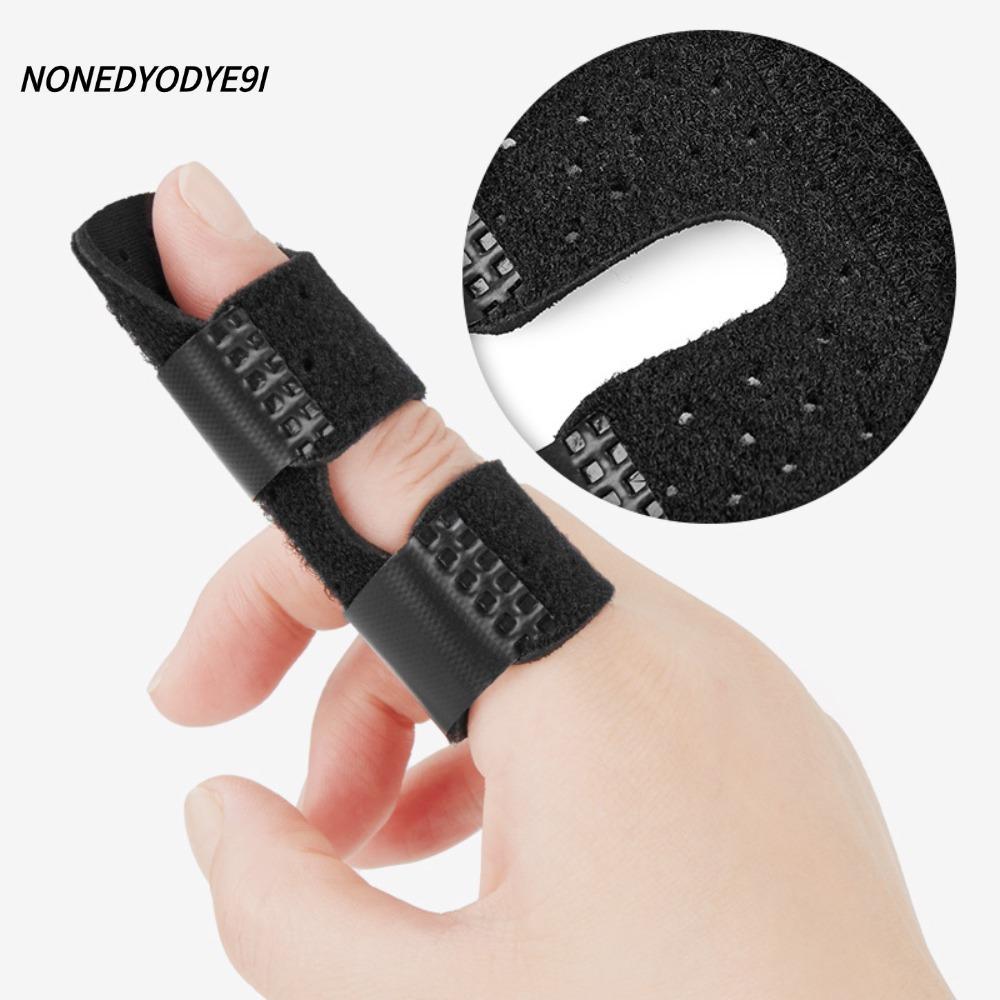 NONGYODYE9I Index Finger Support, SBR OK Cloth Aluminium Strip Black Blue Nude Grey Finger Splint, A