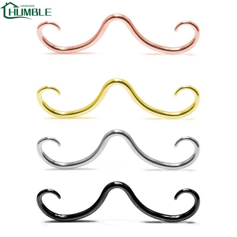 Humble Septum หนวดจมูกแหวนจมูกสตั๊ด Hoops Septum เจาะเครื่องประดับสําหรับผู้ชายผู้หญิง