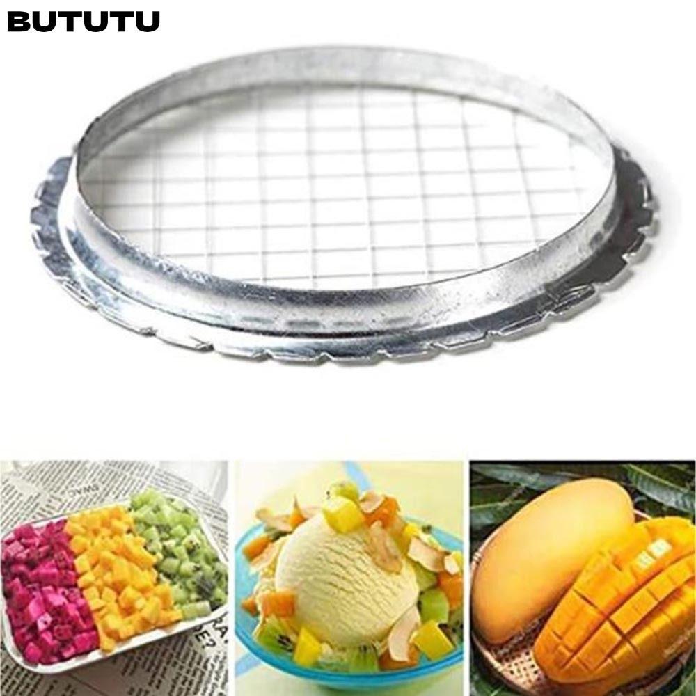 BUTU Cutter Cube Slicer ไข่ทนทานสลัดสแตนเลส