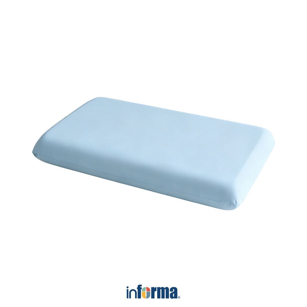 Inpa Sleep Comfort Pillow for Children Memory Foam 50x30x6 cm - หมอนเมมโมรีโฟมสีฟ้า Viscolastic Slee