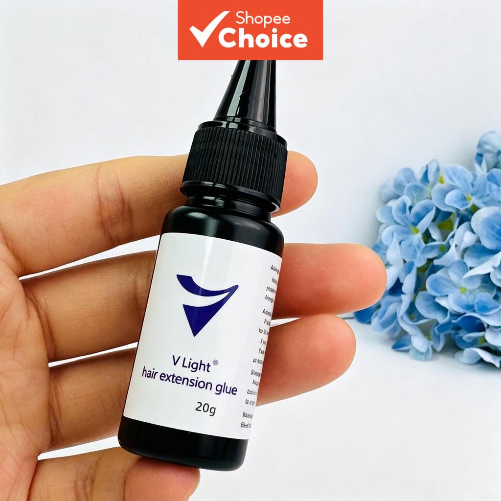 V Light Keratin Hair Extension กาว 20g Strong Bond U Tip I Tip สําหรับร้านเสริมสวย