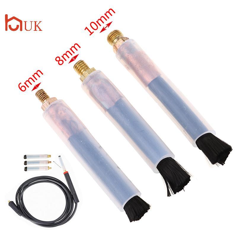UK แปรงเชื่อมหัวทองแดงสําหรับเครื่องขัดทําความสะอาดตะเข็บเชื่อม M6/M8/M10 TH