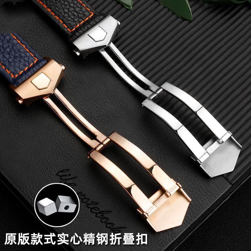 Strap เหมาะสําหรับ TAG Heuer TAG Heuer นาฬิกา Monaco Series CAW211R/P สายนาฬิกาหนังแท้ผู้ชาย 22 มม.