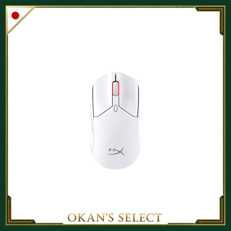 HyperX Pulsefire Haste 2 Wireless Gaming Mouse, Lightweight, Rechargeable, Long Battery Life, White,