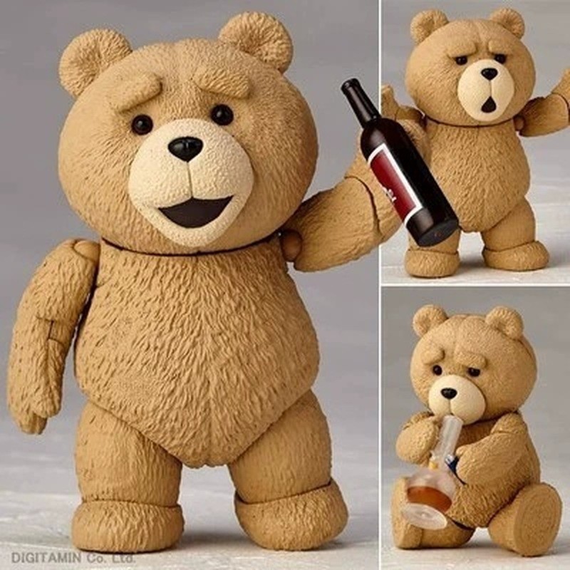 T Thief Fun Yamaguchi Style Teddy Bear TED2 Swearing Bear ราคาถูก Bear Action Figure Doll Boxed Figu