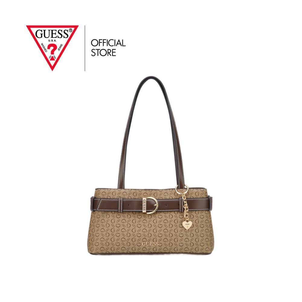 GUESS กระเป๋า รุ่น SG273409 ALEXIS SHOULDER SATCHEL - สีน้ำตาล