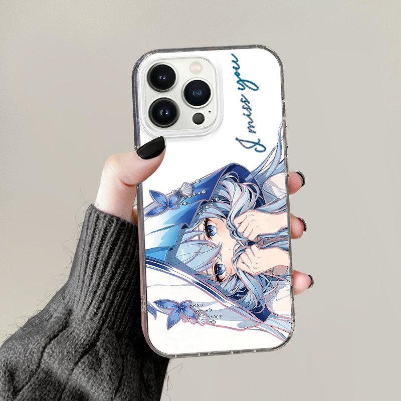 เคส Shorekeeper Wuthering Waves เข้ากันได้กับหลายรุ่นที่มีเอฟเฟกต์โฮโลแกรมประกาย AR845