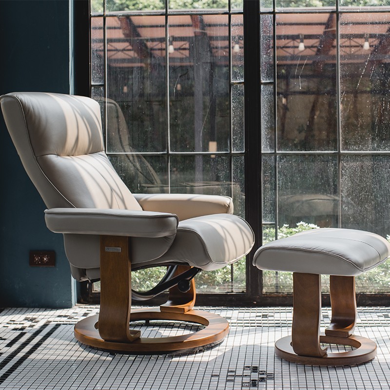 ZEDERE ZEDERE Sigma นําเข้าอิตาเลี่ยนของแท้หนังสบายป้องกันสันเก้าอี้โซฟาโมเดิร์นเรียบง่ายหมุน