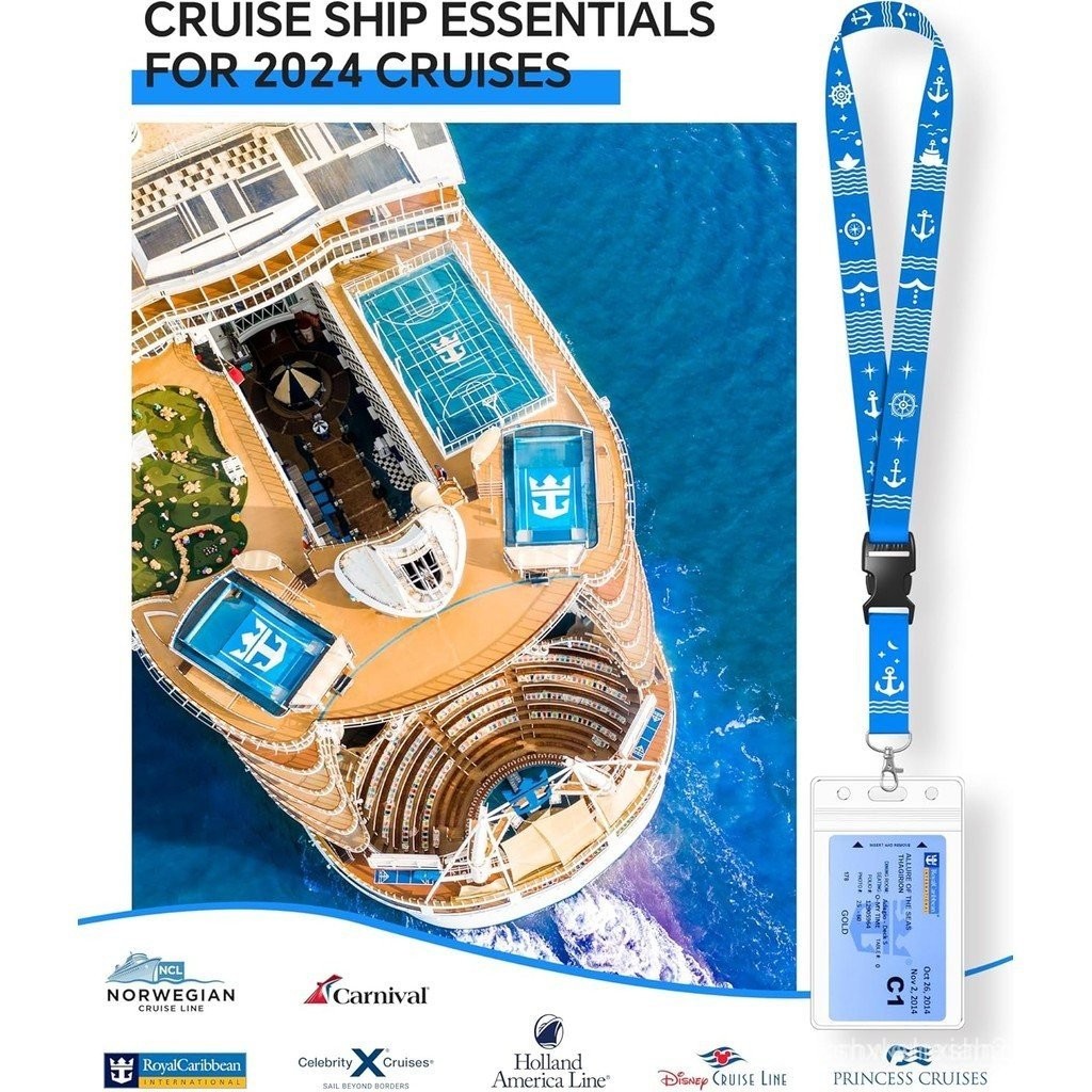 เชือกเส้นเล็ก 5 แพ็คพร้อมที่ใส่ป้าย ID กันน้ําสําหรับการ์ดเรือล่องเรือ สิ่งจําเป็นสําหรับ Royal Cari