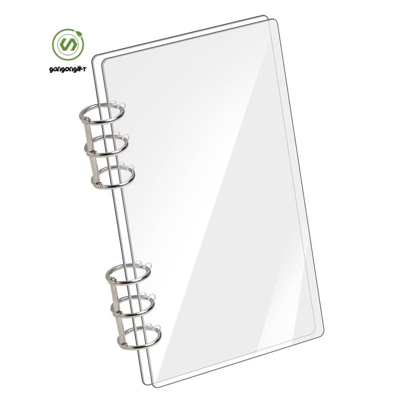 [gangong1kr]A6 ปกโน๊ตบุ๊ค 6 แหวนอะคริลิคใส A6 Binder Planner Budget Binder โฟลเดอร์ใบหลวมอุปกรณ์สําน