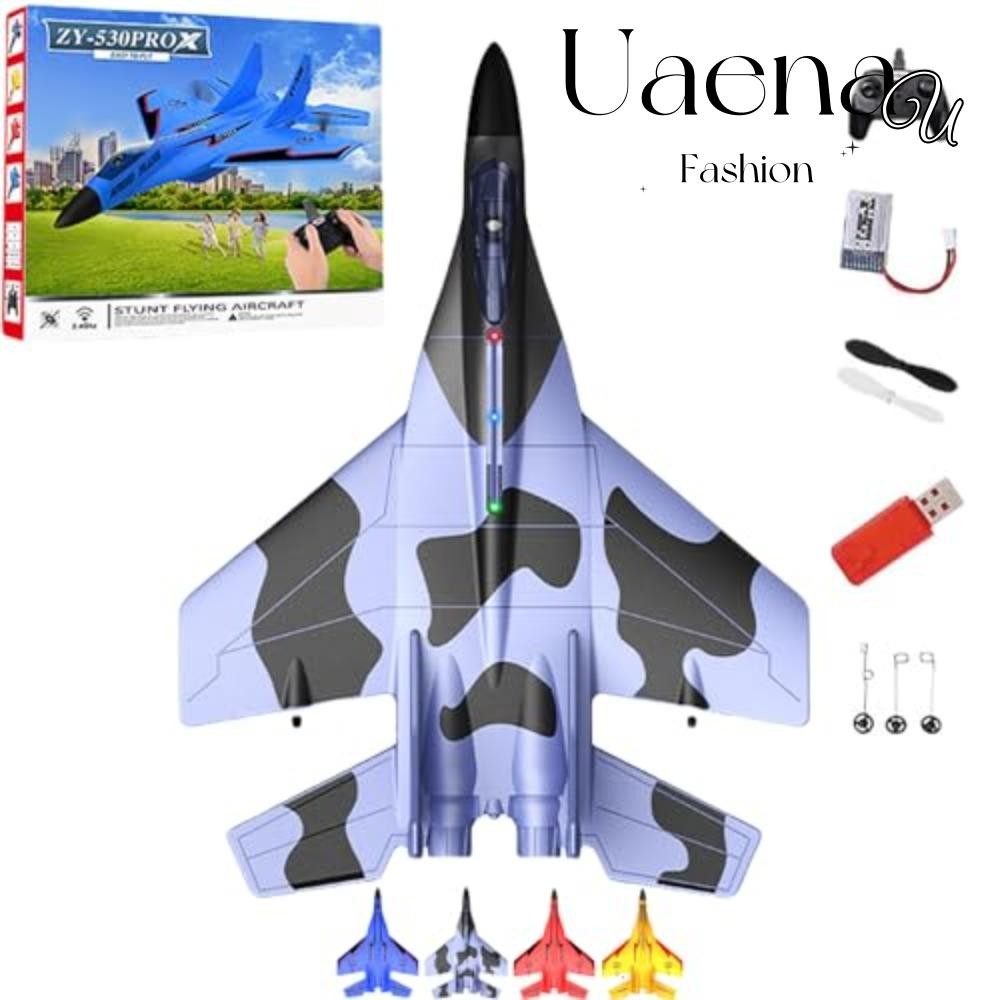 UAENAU รีโมทคอนโทรล Fighter Jet, ZY-530 USB ชาร์จ 2.4ghz Rc รีโมทคอนโทรล Fighter Plane, ความคิดสร้าง