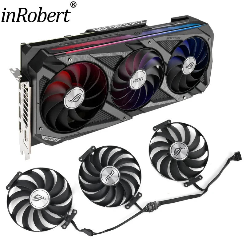 95 มม.CF1010U12S Cooler พัดลมสําหรับ ASUS ROG Strix GeForce RTX 3060 Ti 3070 3080 3090 3070Ti 3080Ti