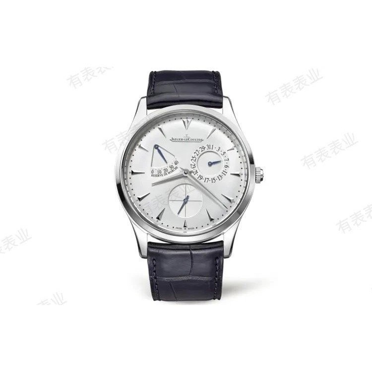 JAEGER-LECOULTRE Master Series อัตโนมัติกลไกกันน้ํา Moon Phase Day/Calendar Display นาฬิกาผู้ชาย Rui