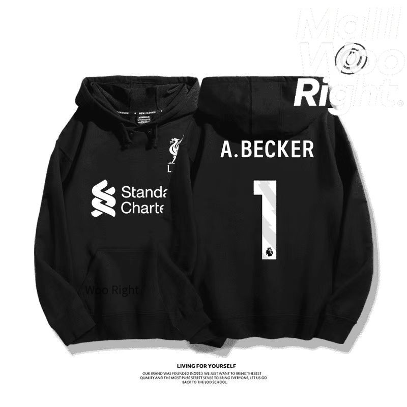 จัดส่งตลอด 24 ชั่วโมง WR เสื้อฮู้ดตัวใหญ่สบายๆ แขนยาว+คอกลม สไตล์ Oversize COD รับประกันคุณภาพ สโมสรฟุตบอลลิเวอร์พูล