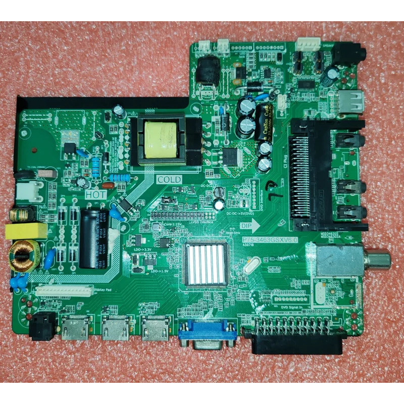 P75-3463GSXV6.0 ใหม่! เมนบอร์ดทีวีสามในหนึ่งเดียว 32H7 65-75V 350MA 65w หรือ bh-17169 40H7 75W