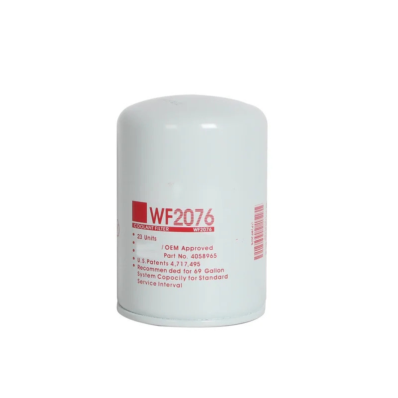 เครื่องกรองน้ํามันเชื้อเพลิงคุณภาพสูงใช้สําหรับชิ้นส่วนอะไหล่รถยนต์ Cummins WF2076 3318319 3310272 W