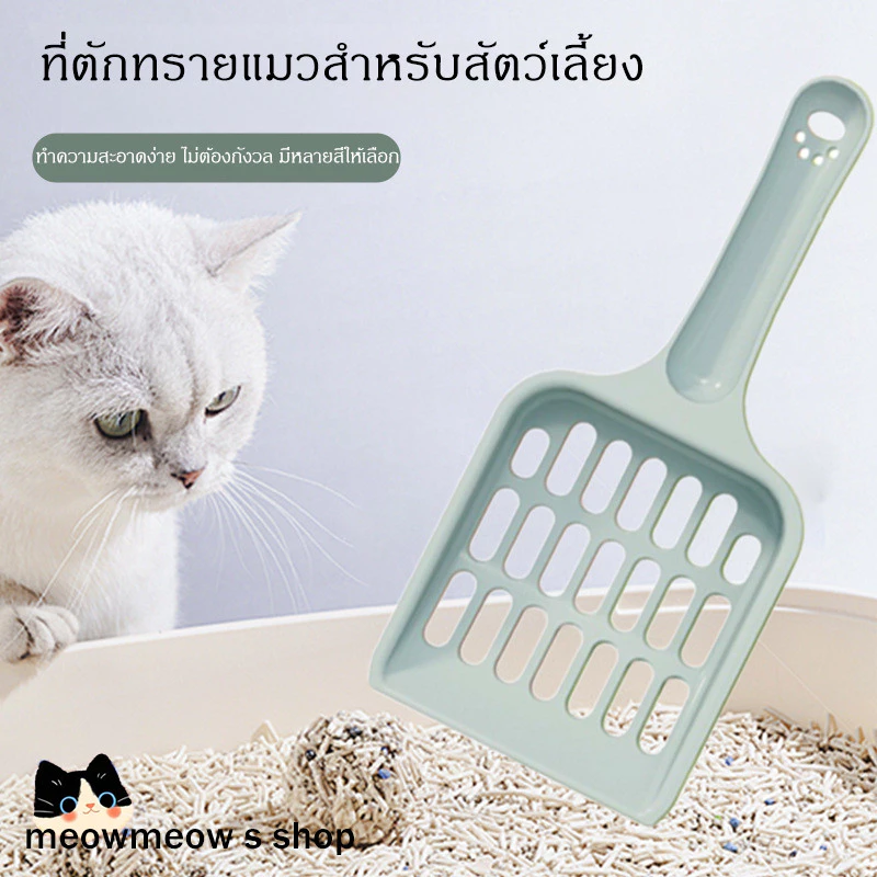STOCK ที่ตักทรายแมวขนาดใหญ่ 🐾 ดีไซน์เรียบหรู สีพื้นสุดมินิมอล ใช้งานง่าย ของใช้สัตว์เลี้ยงยอดนิยม