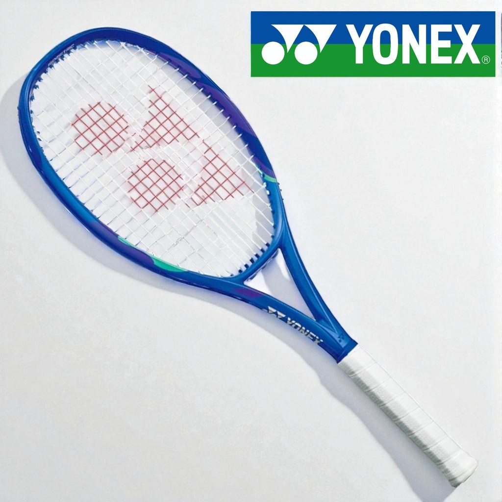 YONEX E-Zone 100 Tennis Racket Frame for Beginners to Advanced Players - Blast Blue (G1/G2/G3)
