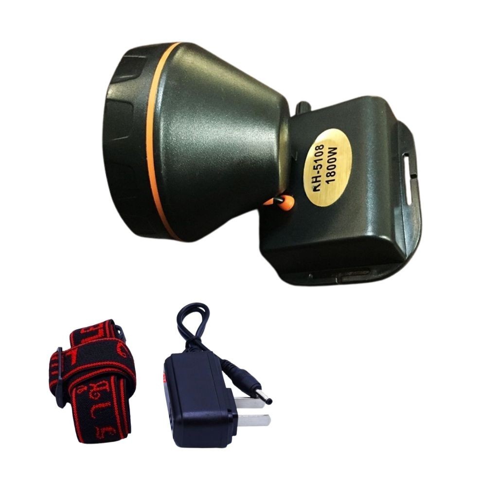 ไฟฉายคาดหัว ไฟฉายคาดศรีษะ ไฟฉายแรงสูง  RH-5108 หลอด LED 1800 W ส่องไกล 2000 เมตร - รูปที่ 3