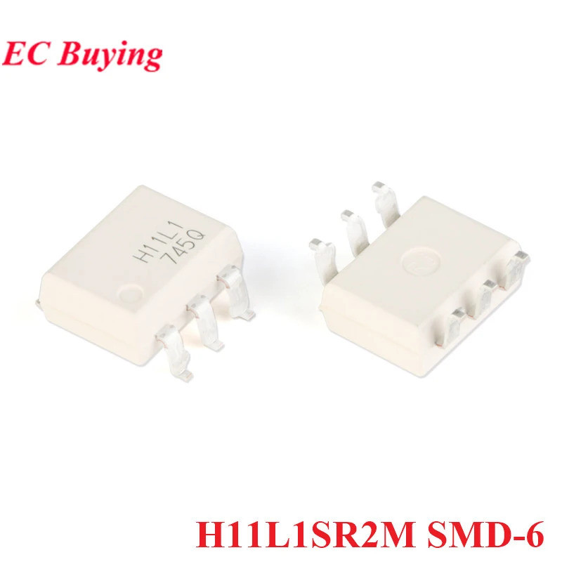 H11 H11L1 H11L1SR2 H11L1SR2M SMD-6 สําหรับ Schmitt Trigger เอาต์พุต Optocoupler Photocoupler ชิป IC 