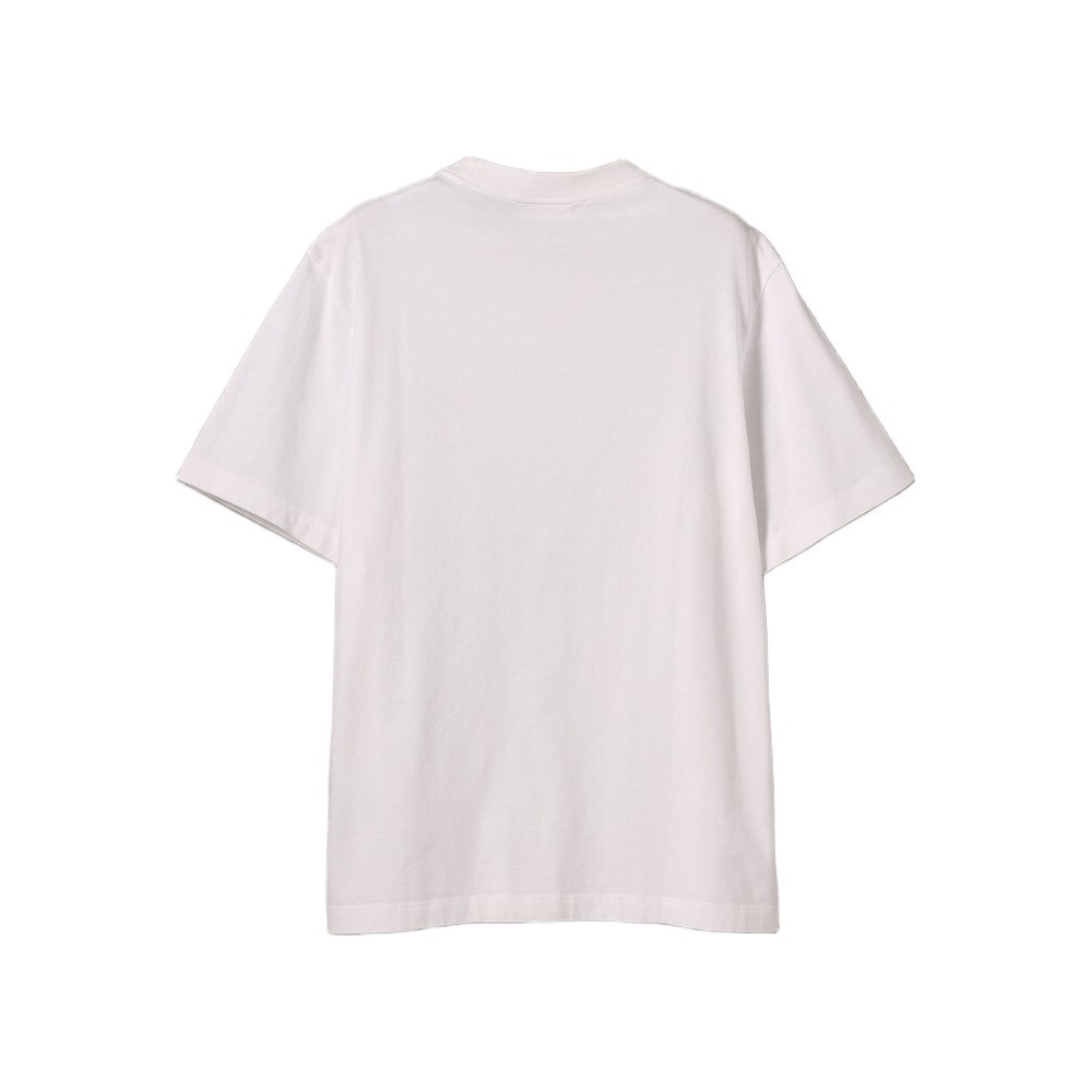 CALVIN KLEIN เสื้อยืดคอกลมแขนสั้นผู้ชาย Embroidered Monogram ทรง Relaxed รุ่น 4RC275G YAF-สีขาว ราคา ถูกที่สุด ดีลบีเคเค แกลเลอรีภาพที่ 6