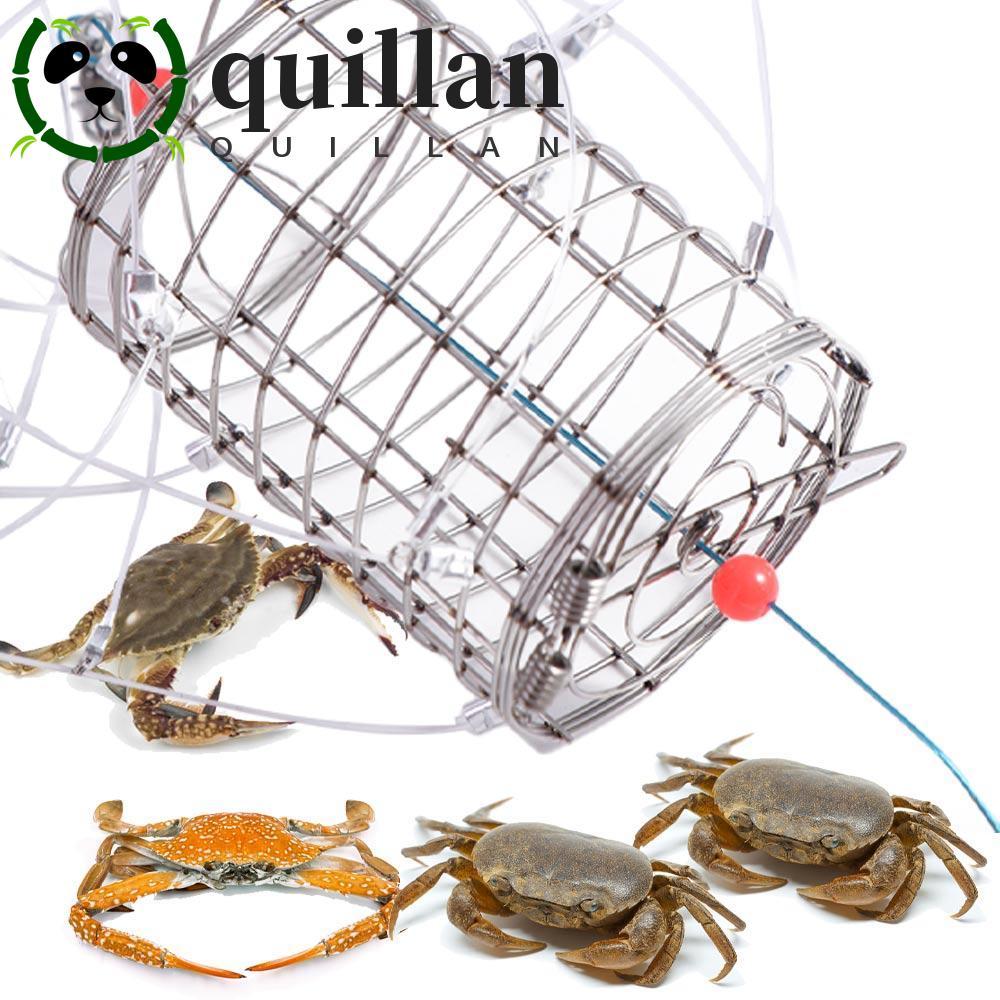 QUILLAN Crab Catching Tool,สแตนเลส Lure TRAP 8 Laps Crab Fishing CAGE,เหยื่อCage Feeder Fish CAGE Fi